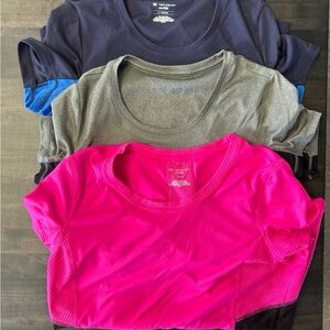 Women's Short Sleeve Tops - Pink, Gray, and Blue